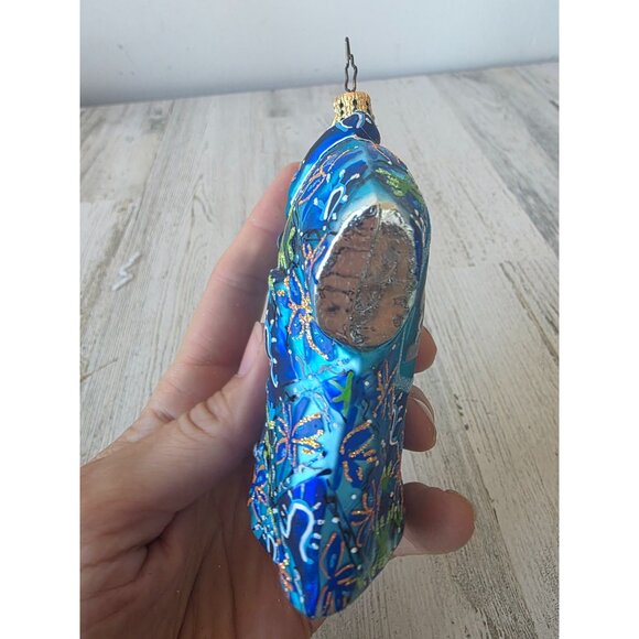 Radko vintage tiki bar Hawaiian shirt ornament glass Xmas tree - Picture 3 of 8